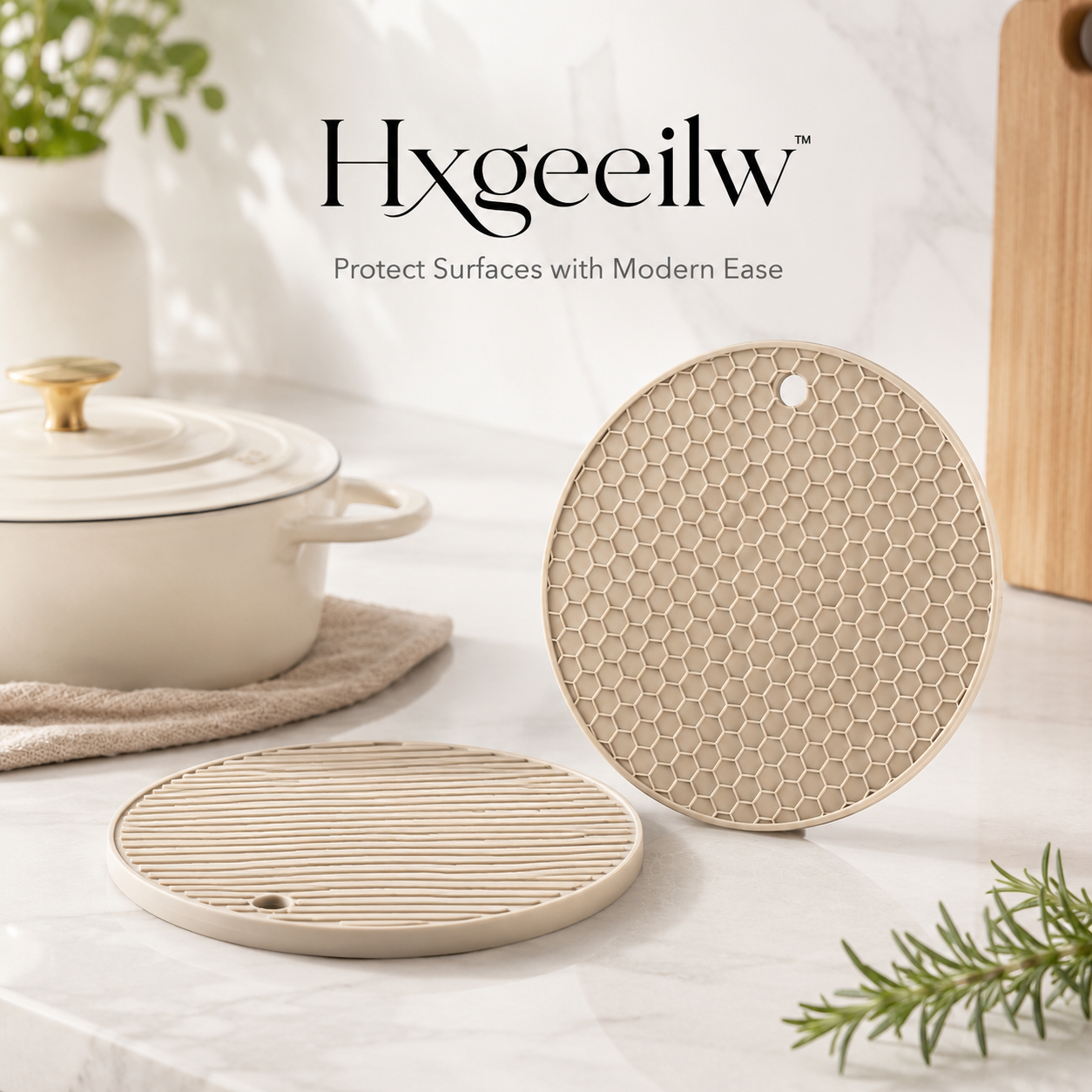 Hxgeeilw™ Silicone Heat-Resistant Pot Holder & Trivet – Kitchen Safety Mat